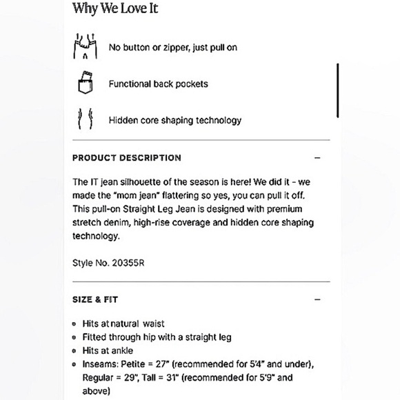 SPANX Straight Leg Pull On Jeans Classic Washed Black Large Tall Long - Picture 12 of 13